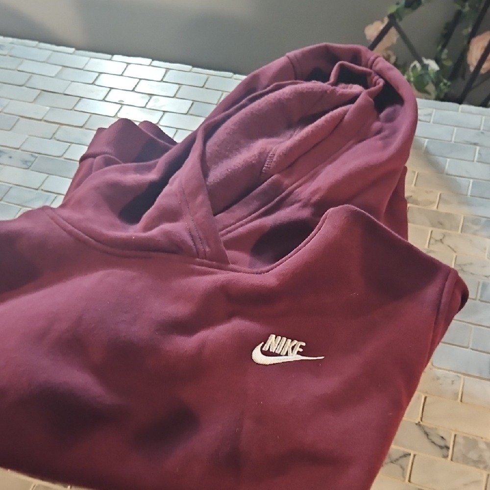 Nike Burgundy Pullover Hoodie